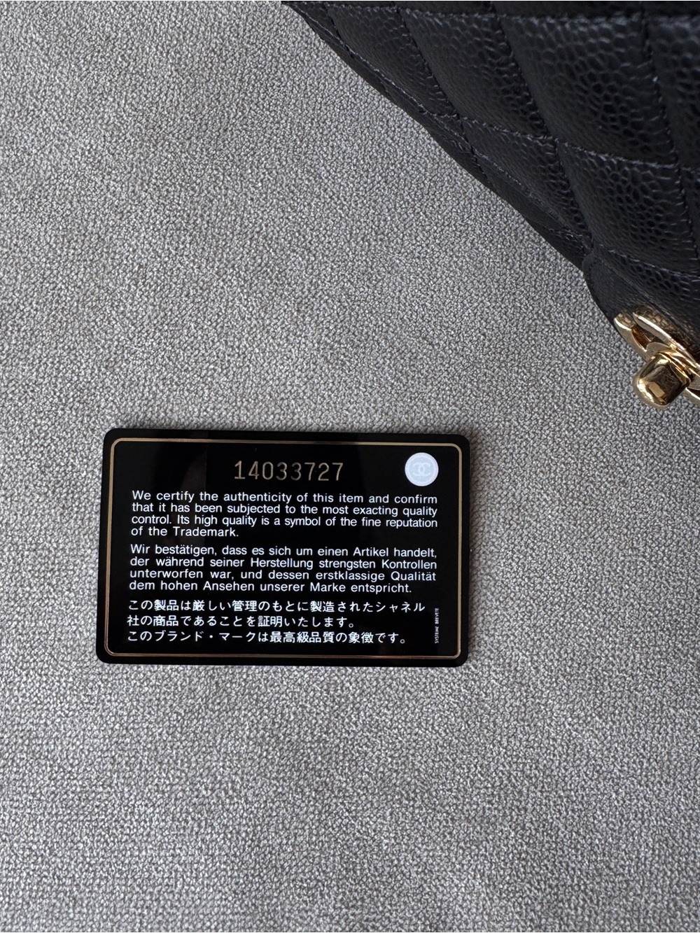 Chanel medium classic double flap bag black gold hardware pristine condition - Picture 15 of 15